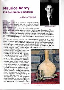 PEINTRE ORIENTALISTE  ADREY Maurice  Peintre oranais